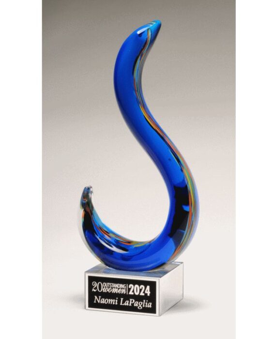 Modern Swan Art Glass Award