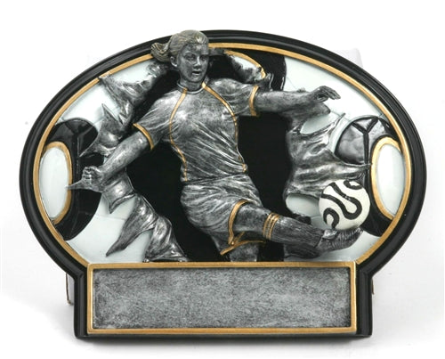 Burst Thru Female Soccer Resin Plate