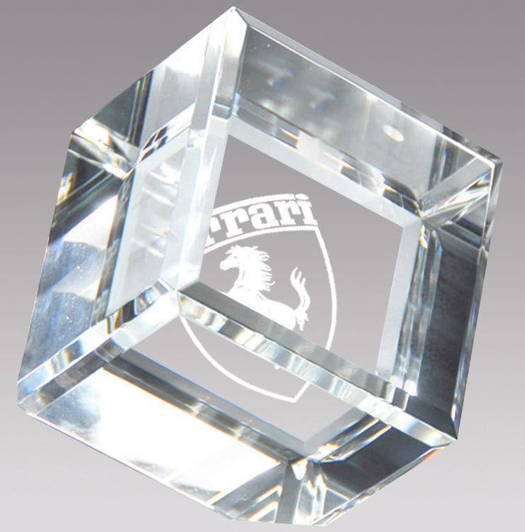 Crystal Cube on Corner Edge