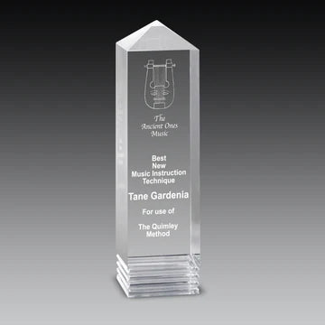 Crystal Cut Pillar Award