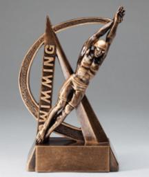 Ultra Action Male Swimming Resin Trophy