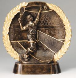 Male Tennis Bronze Motion Resin Award