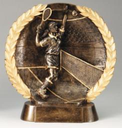 Female Tennis Bronze Motion Resin Award