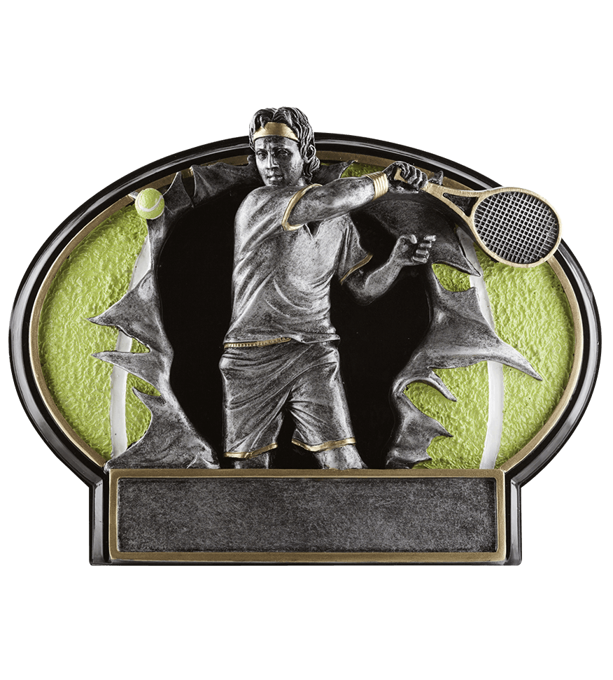 Burst Thru Male Tennis Resin Plate