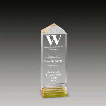 Crystal Cut Pillar Award